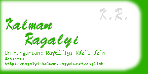 kalman ragalyi business card